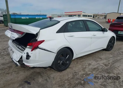2023 Hyundai Elantra Hybrid Blue from USA, damaged, VIN KMHLM4AJ0PU044675